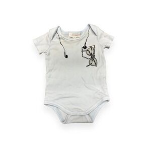 ⭐️ Miniclasix Infant Onesie with Cute Pocket and Headphones Design